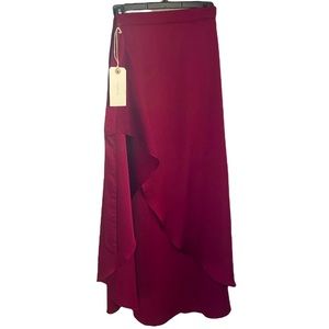 HARPER Silk Wrap Skirt